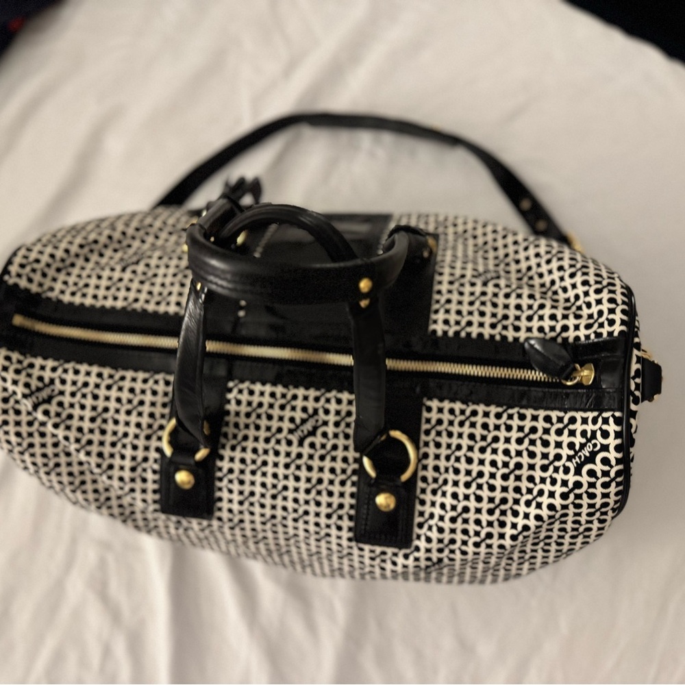 Coach Penelope Op Art Duffle Weekender - Picture 4 of 7